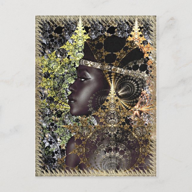 Carte Postale Un Chameleon de nuit Jungle (Devant)