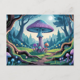 Carte Postale Un champignon violet
