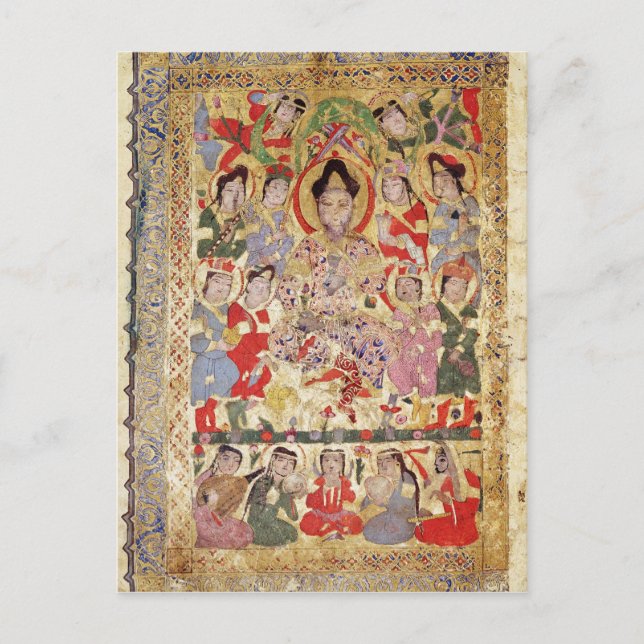 Carte Postale Un chanteur poète, des musiciens et des chanteurs (Devant)