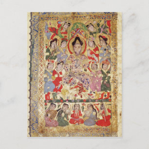 Carte Postale Un chanteur poète, des musiciens et des chanteurs