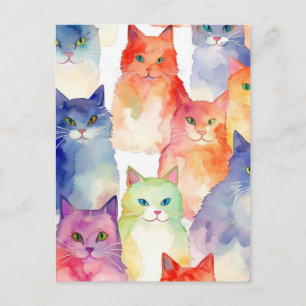 Carte Postale Un chaos de chats