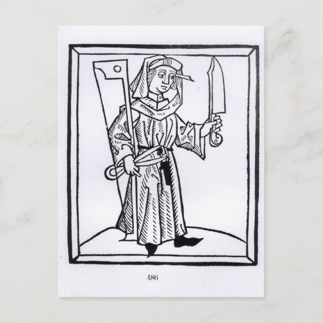 Carte Postale Un charpentier (Devant)