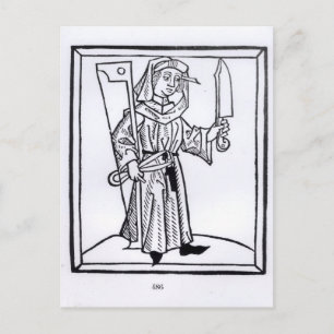 Carte Postale Un charpentier