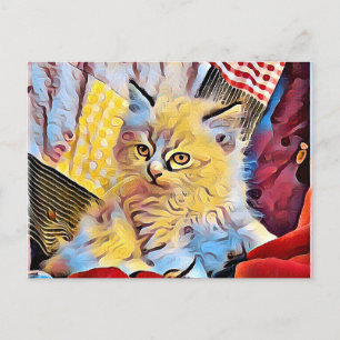 Carte Postale Un chaton Ragdoll