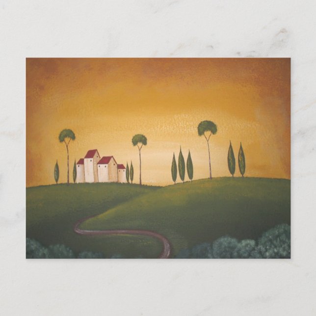 Carte Postale Un Chemin En Toscane (Devant)