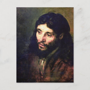 Carte Postale Un Christ après la vie par Rembrandt