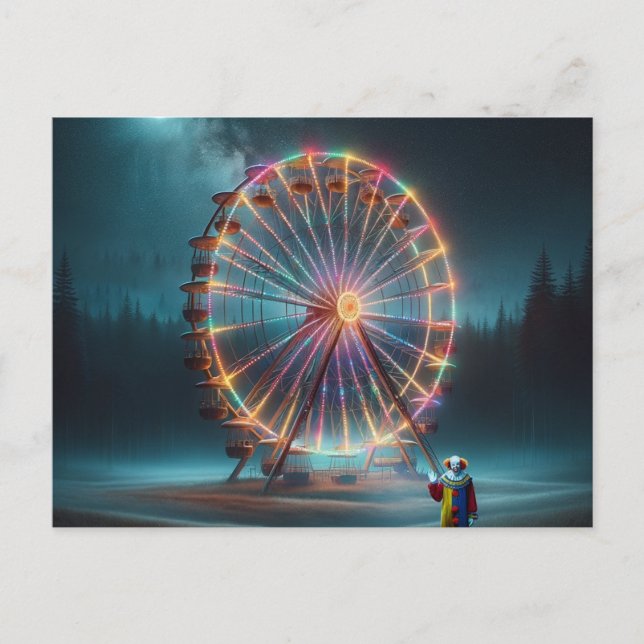 Carte Postale Un Clown accueille (Devant)