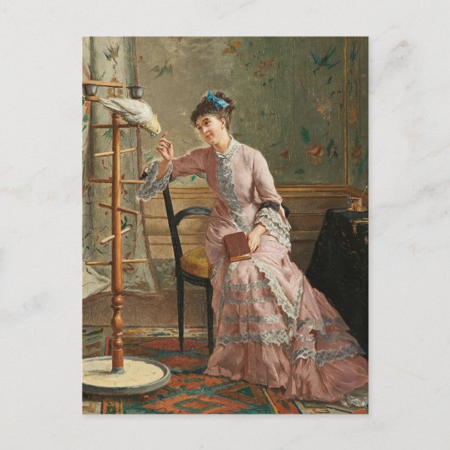 Carte Postale Un Cockatoo | Gustave Léonard de Jonghe (Devant)