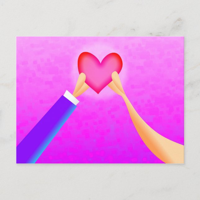 Carte Postale Un coeur (Devant)