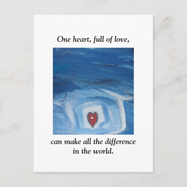 CARTE POSTALE UN COEUR (Devant)