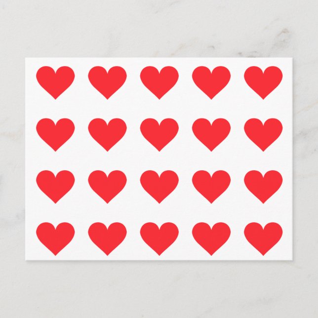 Carte Postale Un coeur d'amour et d'affection (Devant)