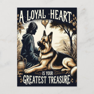Carte Postale Un cœur loyal, plus grand trésor
