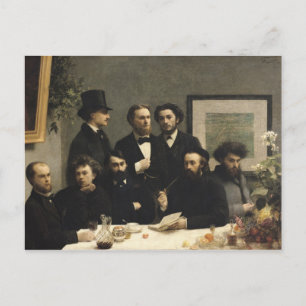 Carte Postale Un coin de la table, 1872