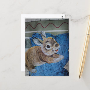 Carte Postale Un collage de bébé lapin