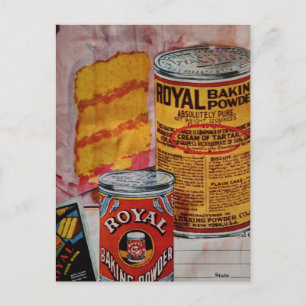 Carte Postale Un collage de gâteau et de levure chimique