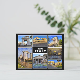 Carte Postale Un collage de Rome, Italie