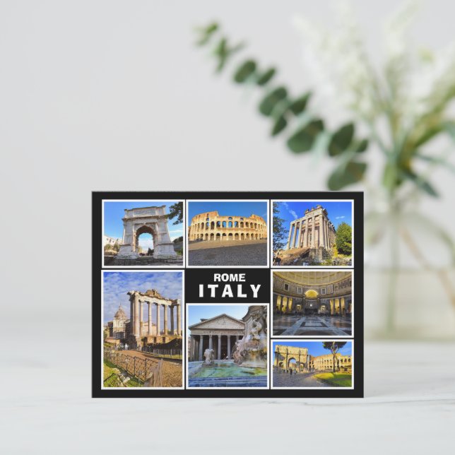 Carte Postale Un collage de Rome, Italie (Debout devant)