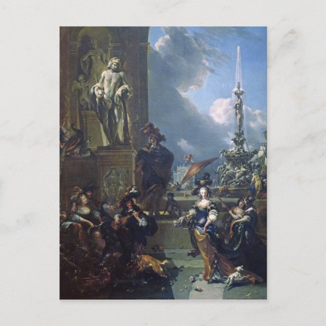 Carte Postale Un concert dans un Carré public (Devant)