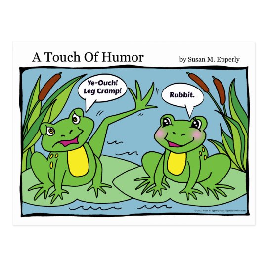 Carte Postale Un Contact Massage De Grenouilles D Humour Zazzle Fr