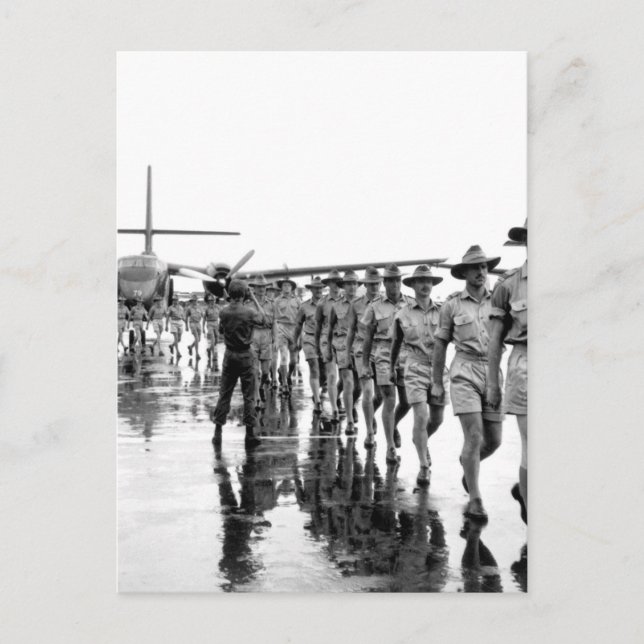 Carte Postale Un contingent de la Royal Australian Air Force (Devant)