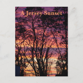 Carte Postale Un coucher de soleil à Jersey