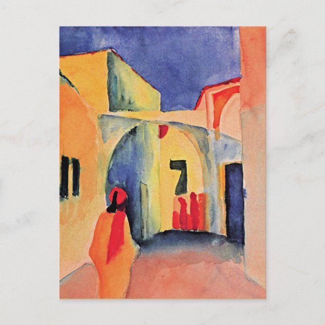 Carte Postale Un coup d'oeil sur une ruelle, (Devant)