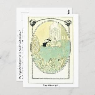 Carte Postale Un couple de Highborn et des fauns ludiques dansan