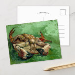 Carte Postale Un crabe sur son dos | Vincent van Gogh<br><div class="desc">Un crabe sur son dos (1888) de Vincent van Gogh est un tableau à vie fixe saisissant qui présente un crabe couché sur son dos, rendu avec des touches audacieuses et expressives et une palette de couleurs vibrantes. Les tons rougeâtres de la coquille du crabe contrastent considérablement avec l'arrière -...</div>
