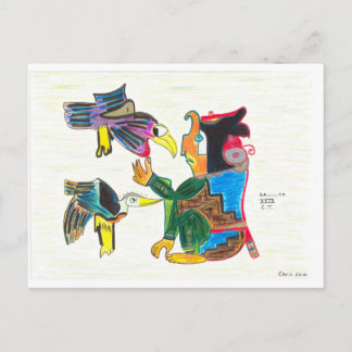Carte Postale Un créateur aux oiseaux
