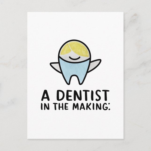 Carte Postale Un dentiste en devenir  (Devant)