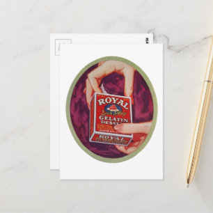 Carte Postale Un dessert à la gélatine de 1930