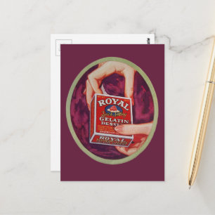 Carte Postale Un dessert à la gélatine de 1930