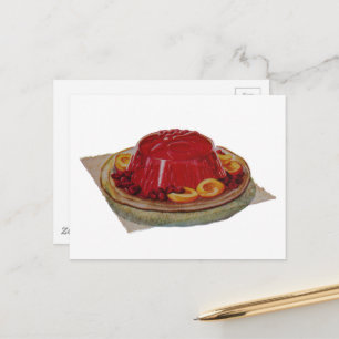 Carte Postale Un dessert à la gélatine et aux fruits de 1930
