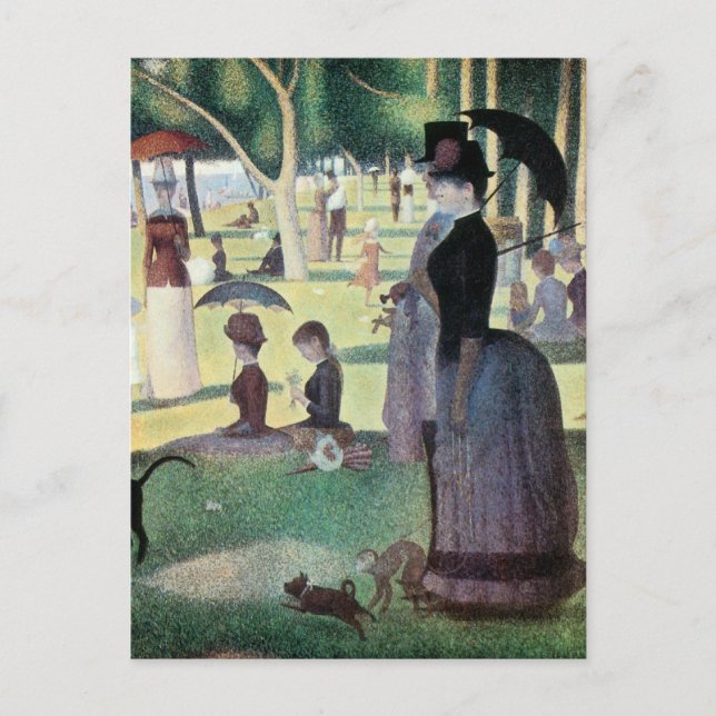 Carte Postale Un dimanche après-midi à l'Île de la Grande Jatte  (Devant)