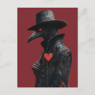 Carte Postale Un docteur de la peste avec un cœur d'horreur Art