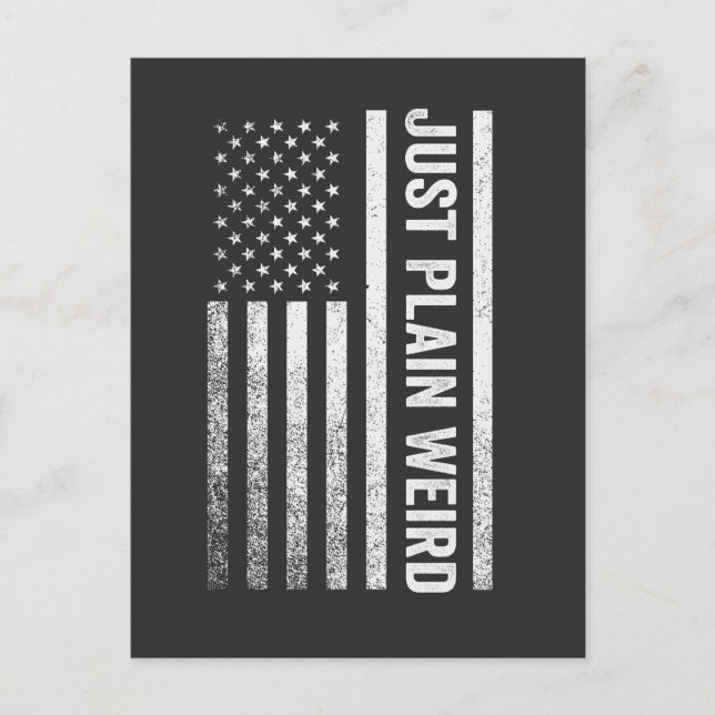 Carte Postale Un drapeau américain bizarre, une élection Kamala (Devant)