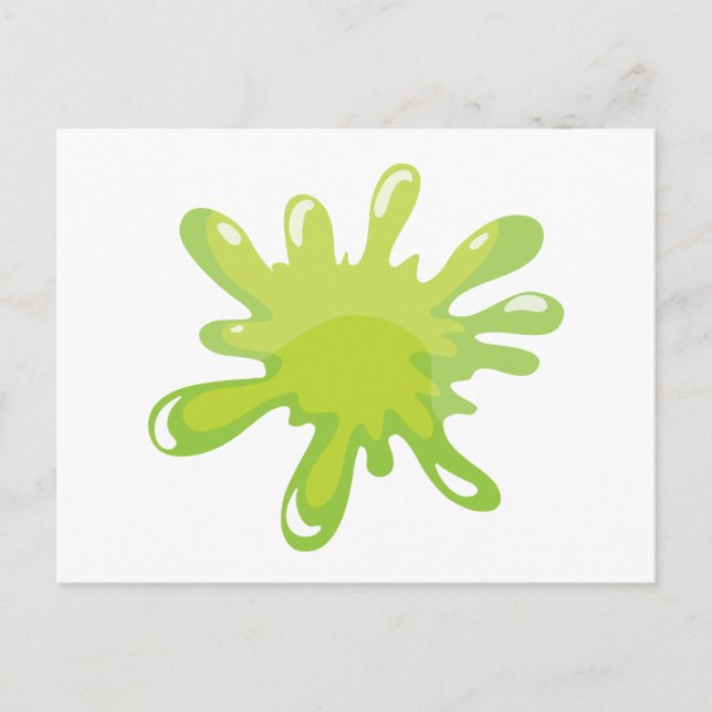 Carte Postale un éclat de couleur verte (Devant)