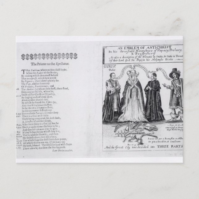 Carte Postale Un emblème de l'Antichrist (Devant)
