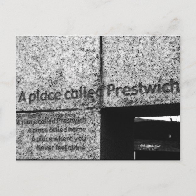Carte Postale Un Endroit Appelé Prestwich (Devant)