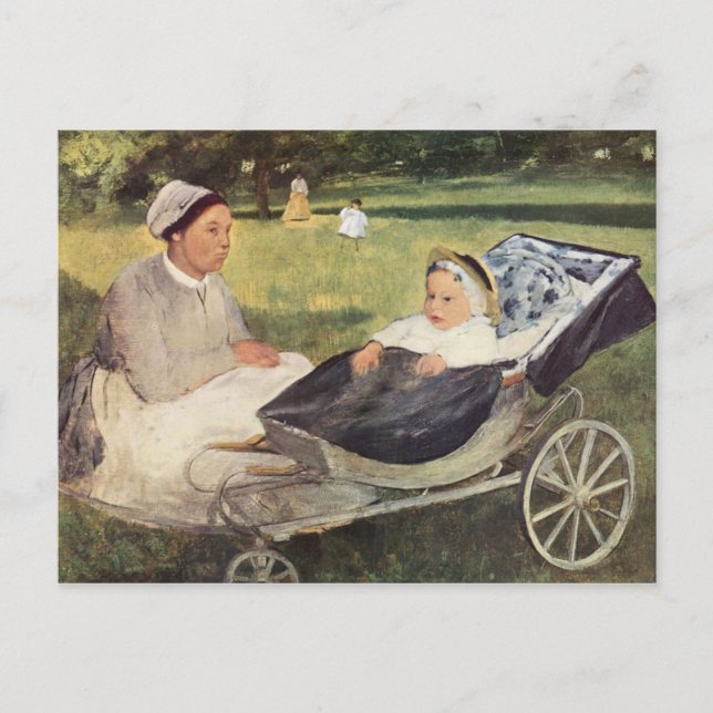 Carte Postale Un enfant avec des gouvernements - Edgar Degas - c (Devant)