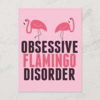Un Flamant rose Obsessionnel mignon