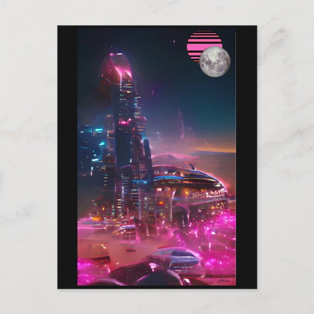 Carte Postale Un futurisme de ruines vaporisées (Devant)