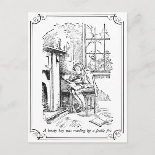 Carte Postale Un garçon solitaire