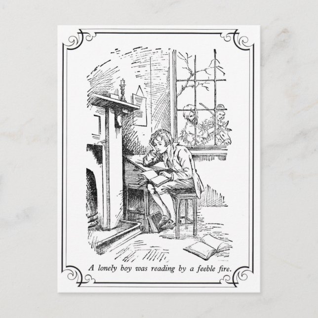 Carte Postale Un garçon solitaire (Devant)