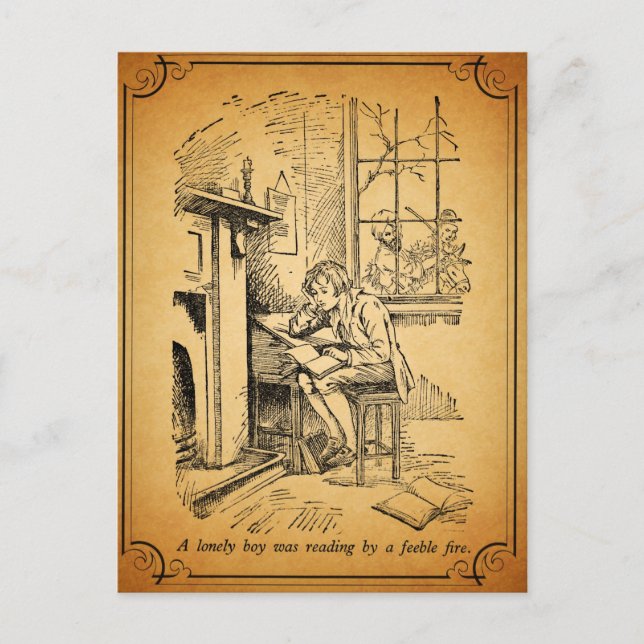 Carte Postale Un garçon solitaire (Devant)