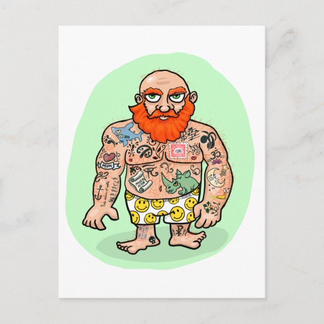 Carte Postale Un Gentleman frappant (Devant)