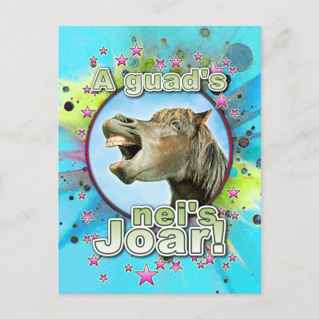 Carte Postale Un guad neis Joar ! (Devant)
