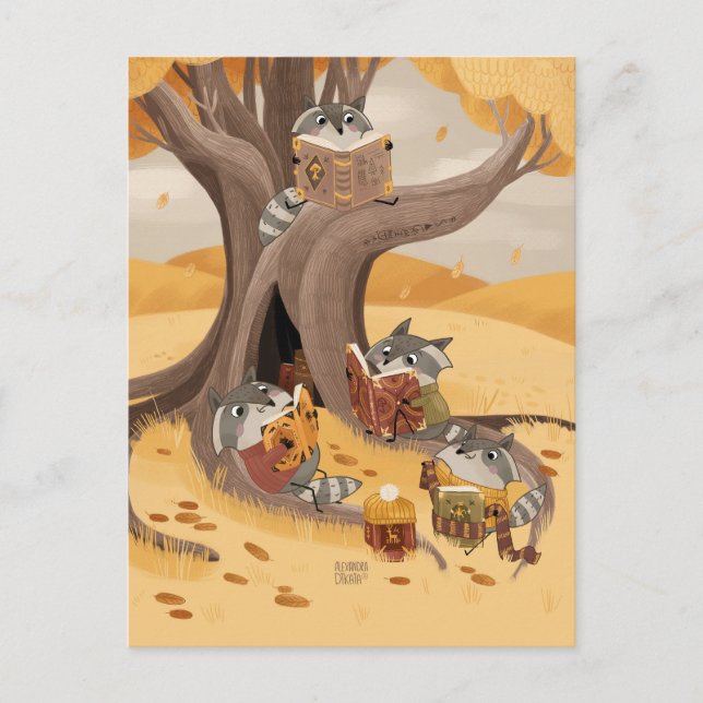 Carte Postale Un guérisseur de livres anciens par Alexandra Dika (Devant)