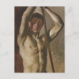 Carte Postale Un homme avec du personnel