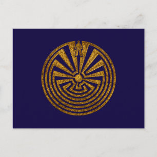 Carte Postale Un homme dans le Maze, Voyage dans la vie, je suis